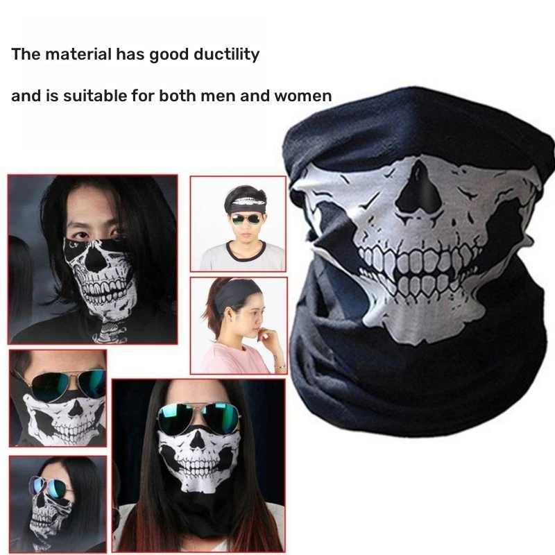 Polyester Skull Wrapped Headband for Outdoor Sports
