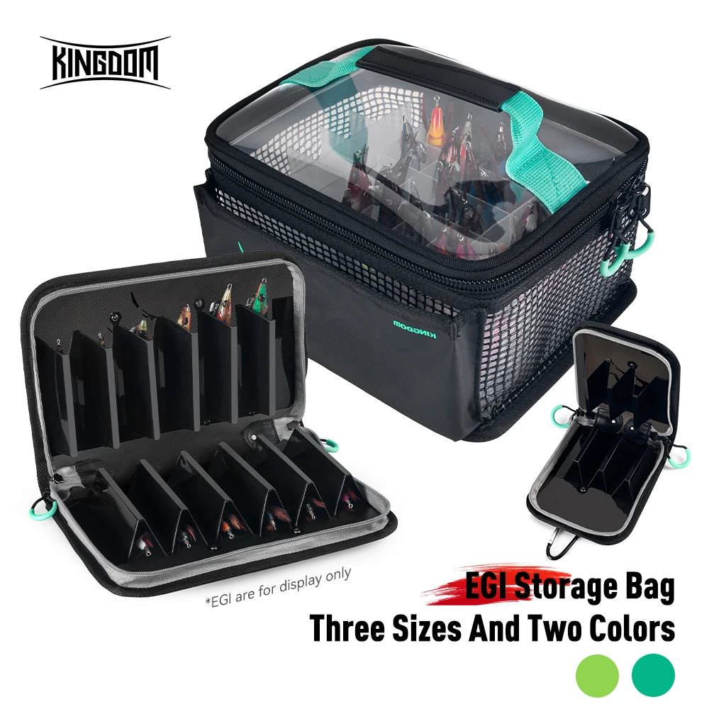 KINGDOM Octopus Egi Squid Jig Tasche 40PCS Hardköder Aufbewahrung Angelgeräte Box Süßwasser Salzwasser