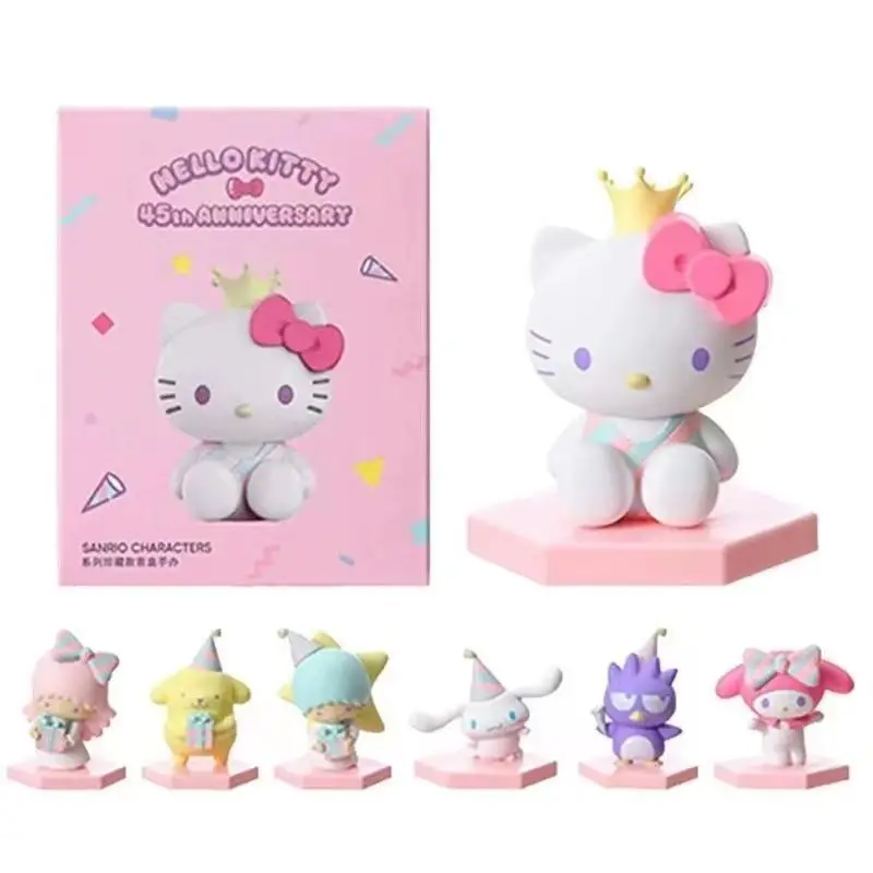 

Miniso Sanrio коллекция Мелодия рабочего стола модная игра ручной работы глухая коробка One Piece Аниме экшн-фигурка мультфильм милый мини