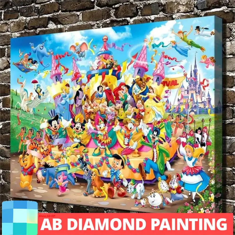 AB diamante ricamo icone pittura diamante personalizzato personaggi dei  cartoni animati Disney mosaico completo punto croce kit decorazioni per la  casa - AliExpress, image size:1000x1000
