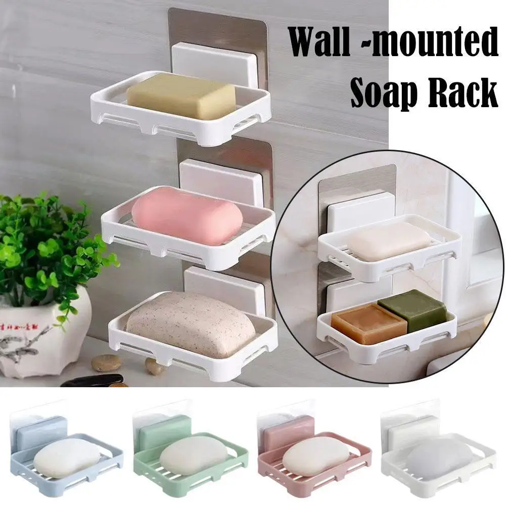 Bathroom Accessories Soaps Dishes Shower Soap Holder Wall Organizer