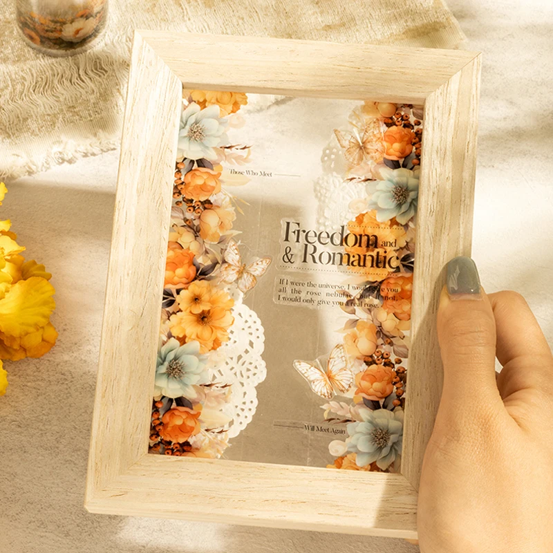 Mr. Paper, 4 Styles, 200cm/roll, Autumn Themed Floral Tape, Diary Scrapbook, Handmade Landscape Decoration Sticker Tape 5