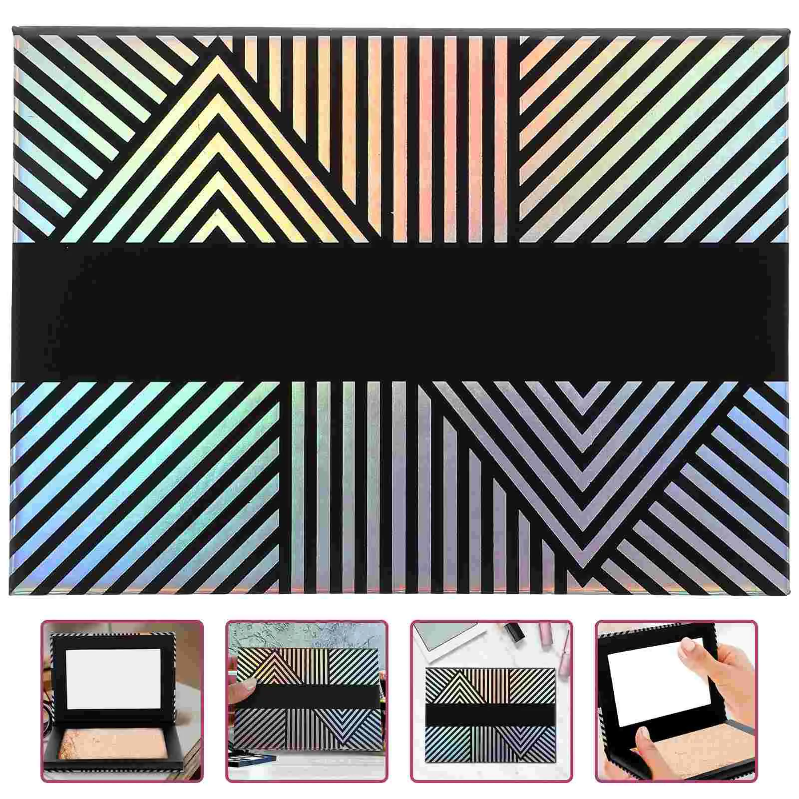 

Empty Magnetic Eyeshadow Palette Tray Creative Color Change DIY Cosmetics Refill Box Makeup Storage Organizer With Mirror