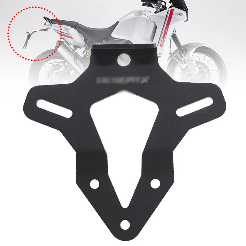 Universal Motorcycle Adjustable Folding License Plate Holder Tail Rear Light Bracket Mount Support For Dual Sport