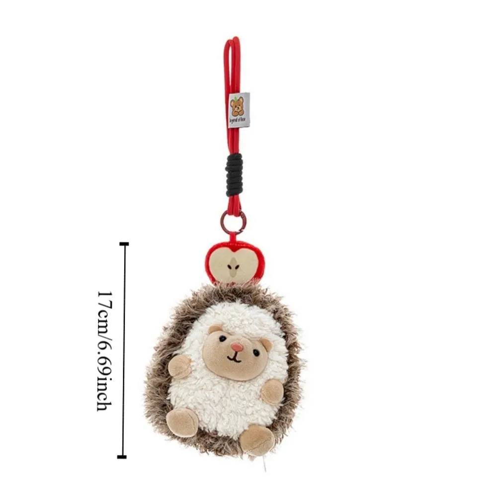 Adorable Little Hedgehog Keychain Mini Hedgehog Stuffed Doll Little Hedgehog Pendant Soft Cute Hedgehog Keyring