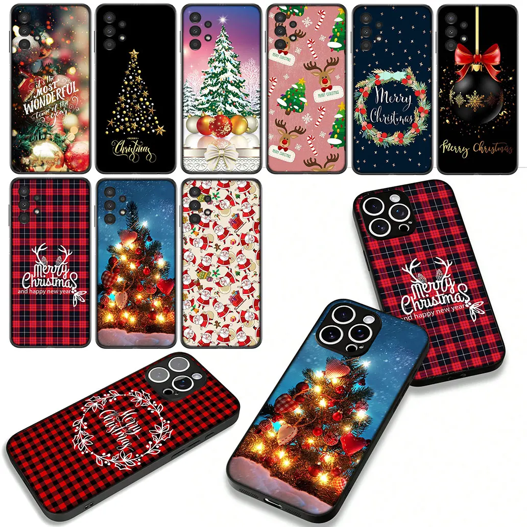 Festive Christmas Tree and Deer Gift Design Phone Case