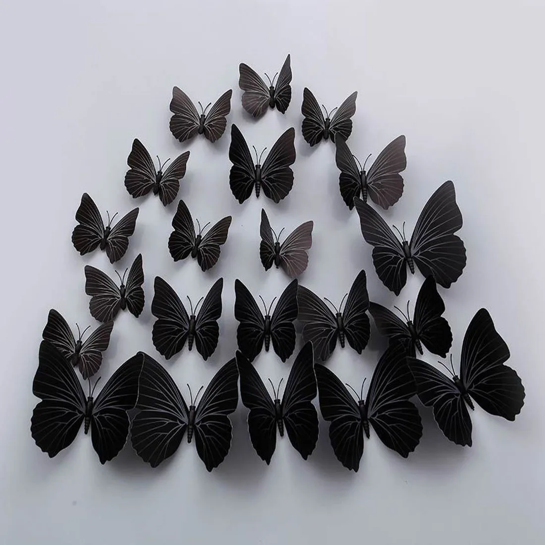 New Style 12Pcs 3D Decorative Butterflies Wall Stickers For Kids Rooms Home Room Decor Butterflies For Wedding Home Decoration