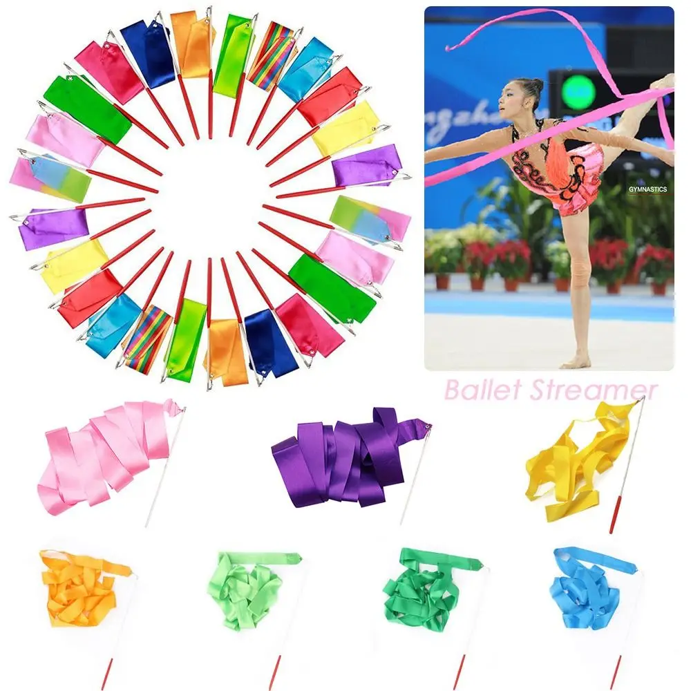 Nastro da Ginnastica Ritmica 2M, Colorato, per Danza e Allenamento Artistico - immagine 4