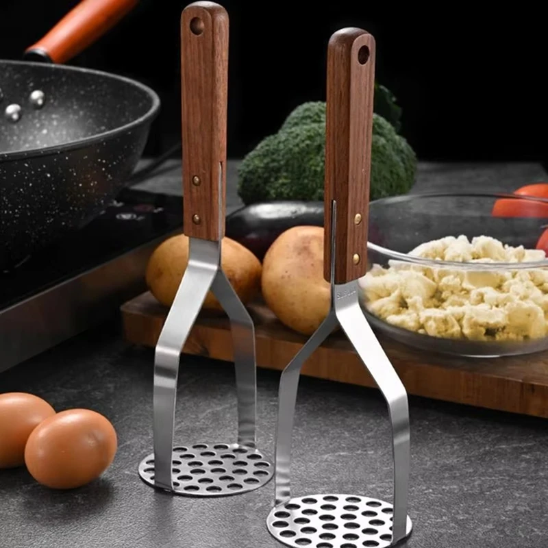 Kitchen Gadget Mud Press Masher Puree Juice Maker Stainless Steel Potatoes Crusher Pusher Fruit Tools Cocina Cozinha