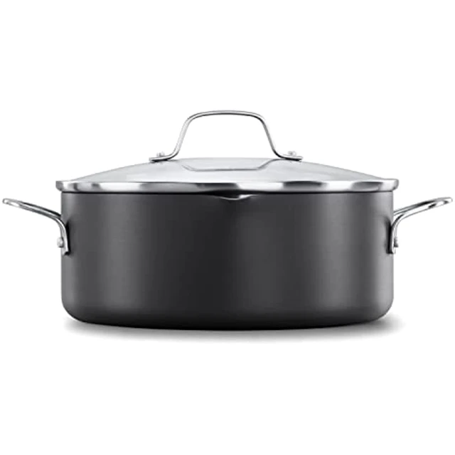 Classic Hard Anodized Non-stick 1-Quart Saucepan with Cover - AliExpress