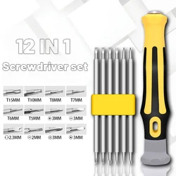 Versatile Precision Screwdriver Set with 6 Interchangeable Bits (Mini)
