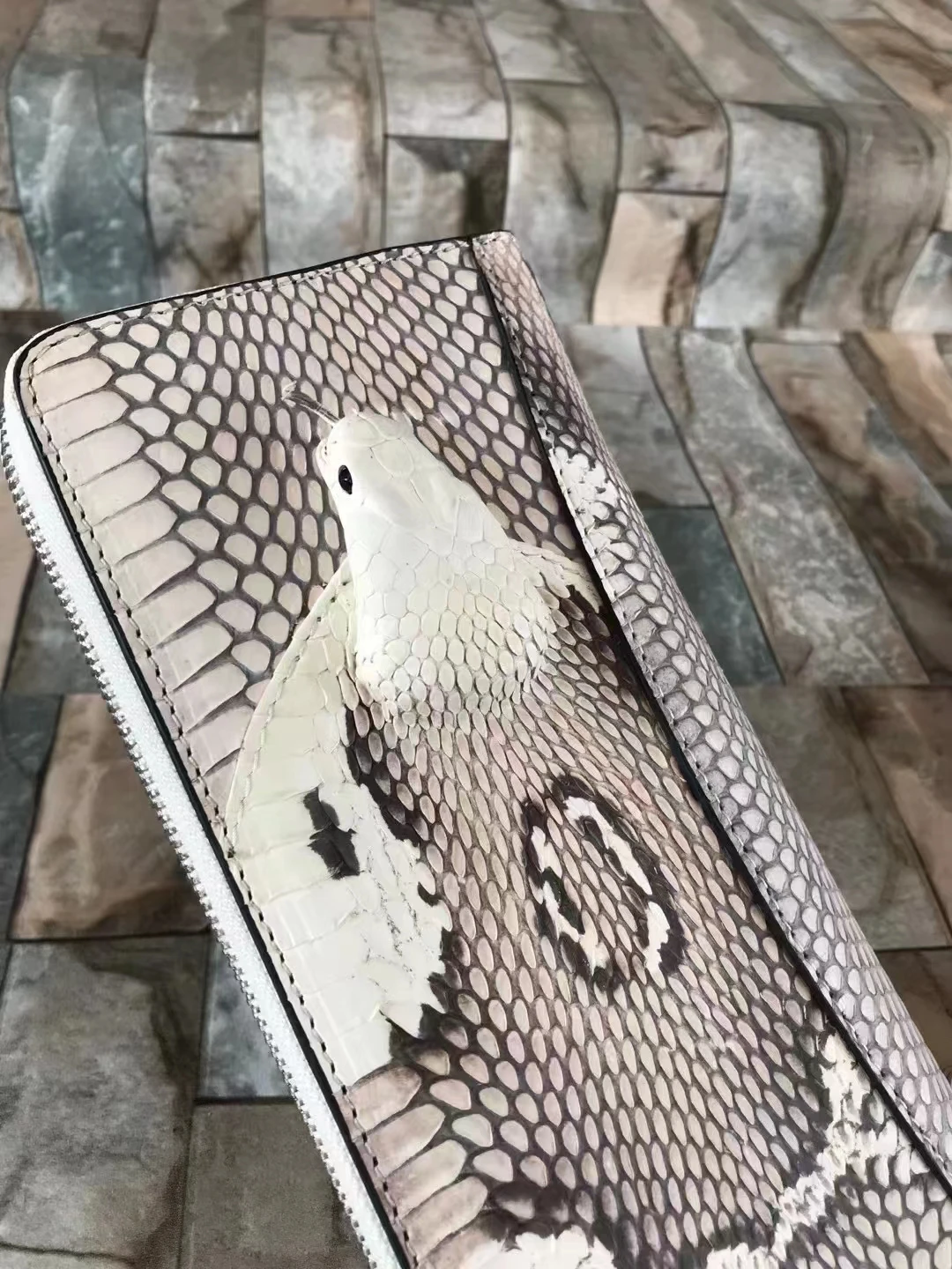 2023 New Designer Snakeskin Men's Wallets Fashion Genuine Leather