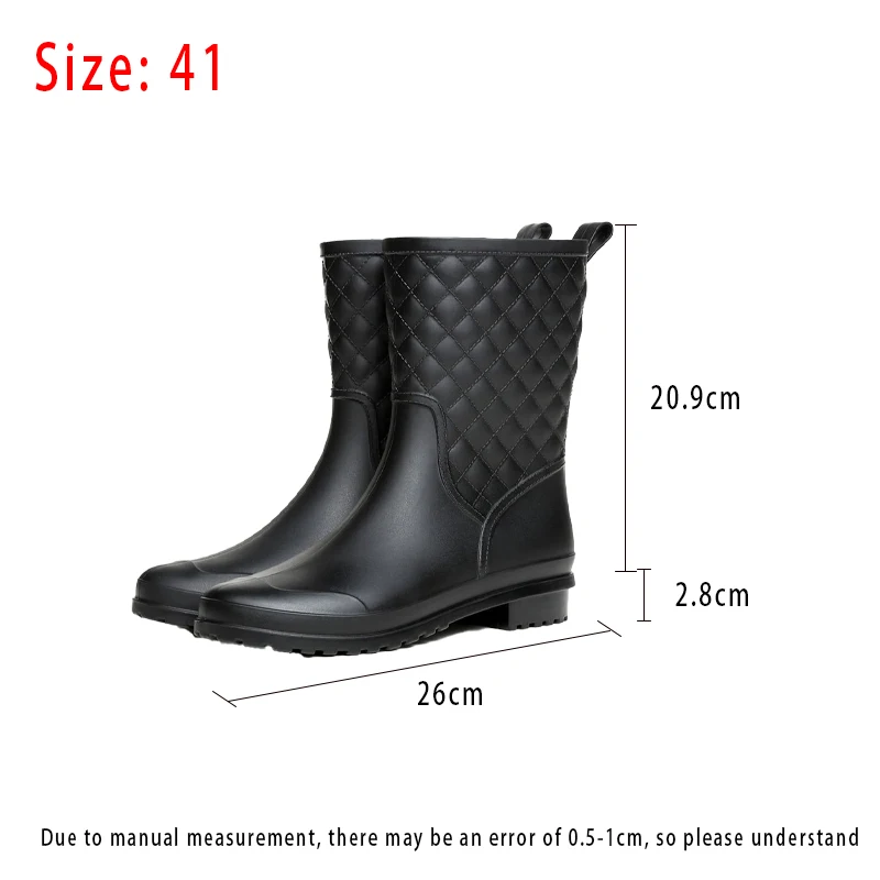 Bottes De Pluie Femme Imperméables Antidérapantes - Caoutchouc, Confortables, Grandes Tailles, Pour Jardin, Promenade