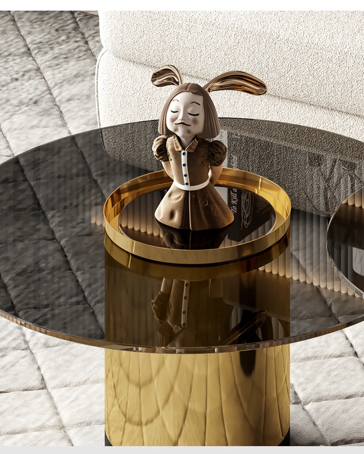 NORDORA GOLD Coffee Table - close-up