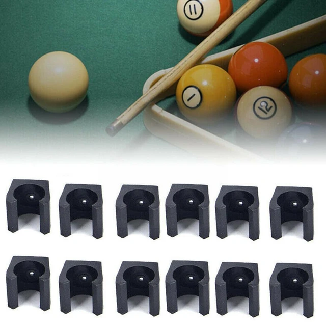 Support de canne à pêche pour queue de billard, 12 pièces, 1.9x1.8x1.8cm, à