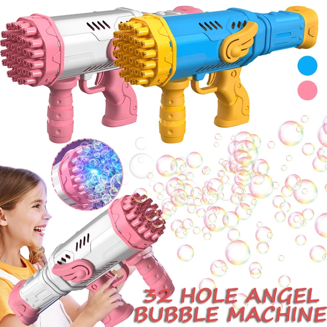 32-hole Bubble Gun Electric Automatic Soap Rocket Bubble Machine