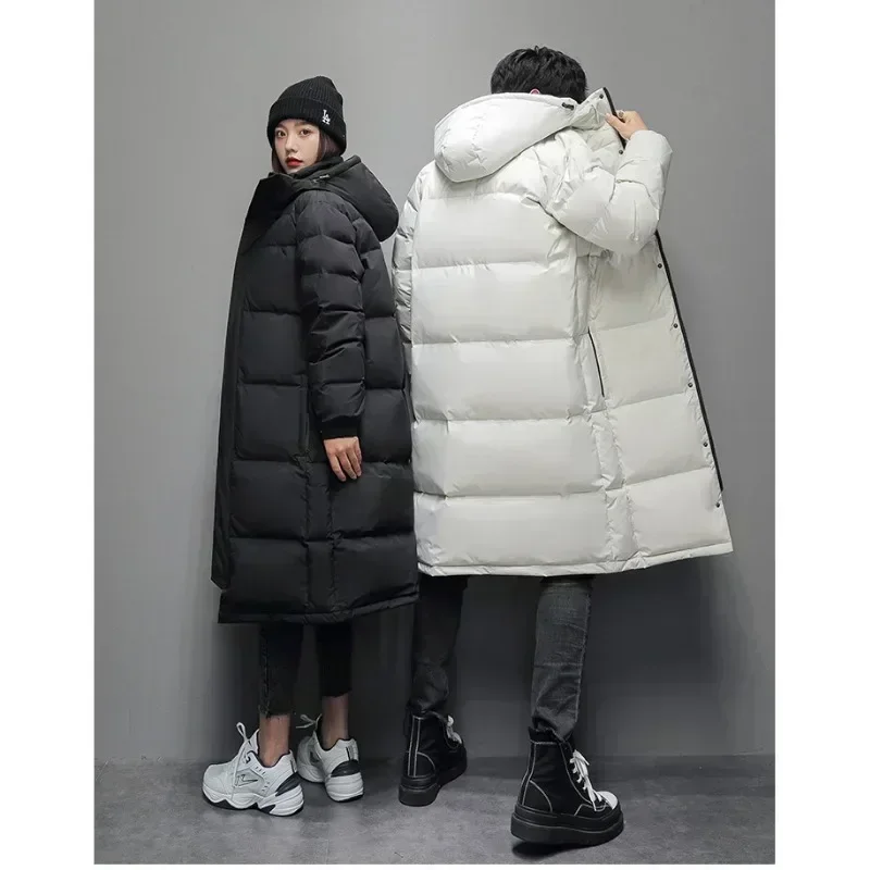New -20&deg;C Down Jacket Men Long Jackets Winter Warm Lightweight White Duck Down Coats Men Streetwear Overcoats Women Clothing