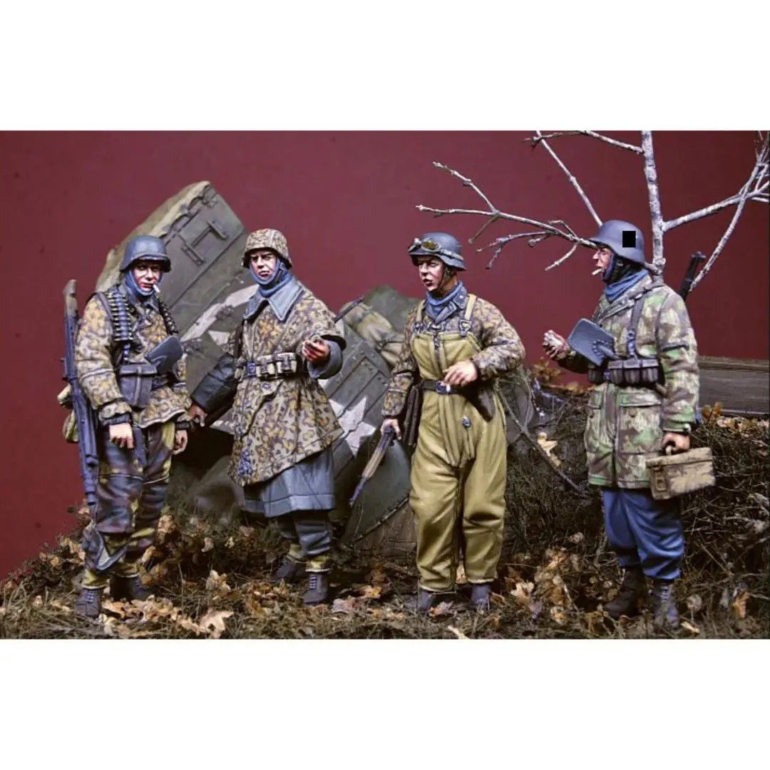 Фото 1/35 фигурка модели из смолы GK, немецкий солдат, несобранный и Неокрашенный комплект №1