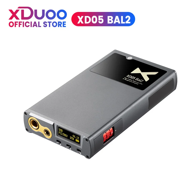 

XDUOO XD05 BAL2 Portable DAC & Headphone Amplifier Bluetooth 5.1 XU316 4.4mm Balanced Port Decoder Amplifier