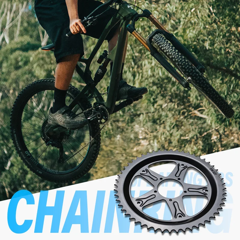 Electric Bike Conversion Kit Electric Bike Accessories BAFANG Electric Bike Chainwheel BBS01B BBS02B BBSHD Mid Motor Chainring Sprocket 44T 46T 48T 52T EBike Conversion Accessories