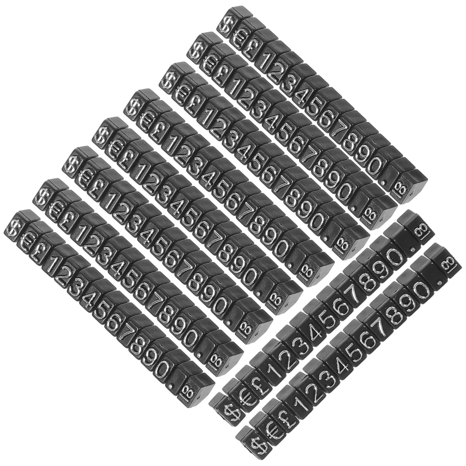 10 세트 가격 큐브 태그 조정 가능한 소매 보석 가격 표시 블록 상점 쇼핑몰 베이커리 화장품용 소형 사이즈