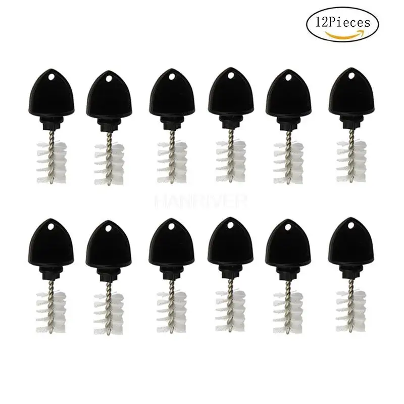 12개 수도꼭지 플러그 브러쉬, 2 in 1 맥주 탭 캡 플러그 및 세척 브러쉬, 대부분의 표준 수도꼭지에 꽉 맞는 튼튼한 디자인