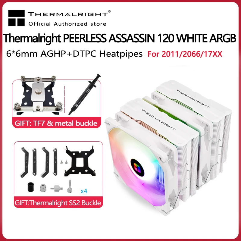 Thermalright PA120 Super Double Assassin AGHP Inverse Gravity Heat Pipe  Radiator 6 Heat Pipe Double Towers Double Platform Full