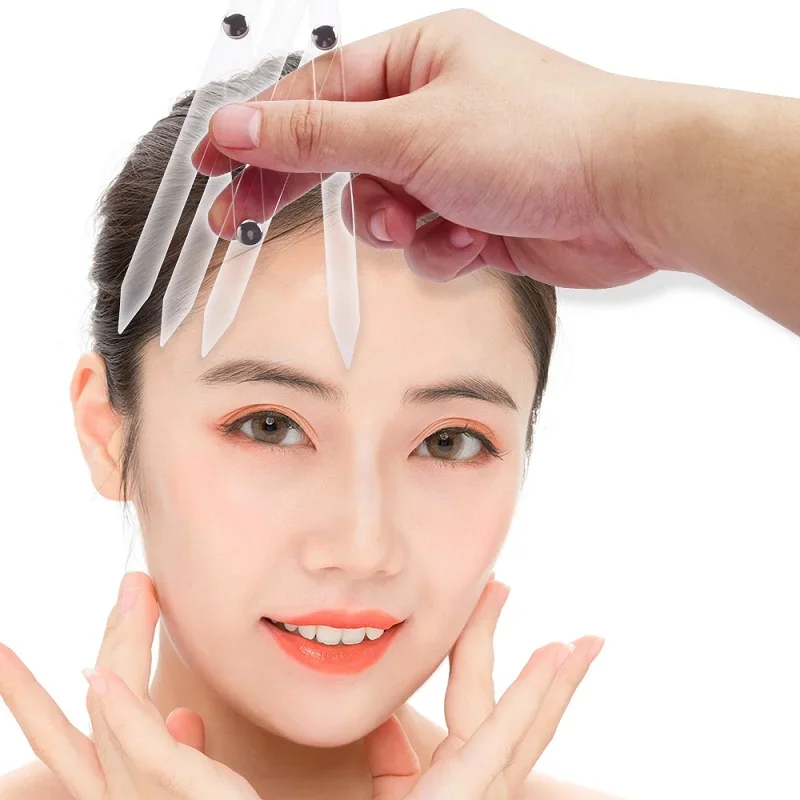 

Acrylic Microblading Balance Positioning/Equidistant Eyebrow Mapping Ruler Golden Ratio Ruler Measurement Tool