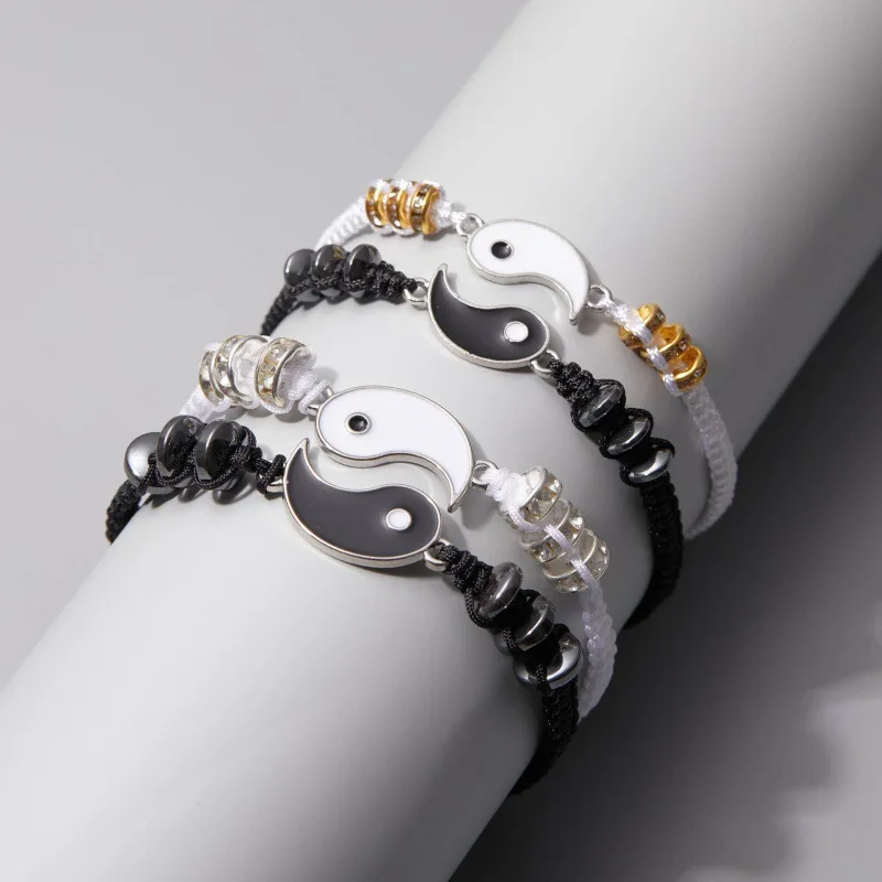 2024 New Best Friend Bracelets for Matching Yin Yang Adjustable