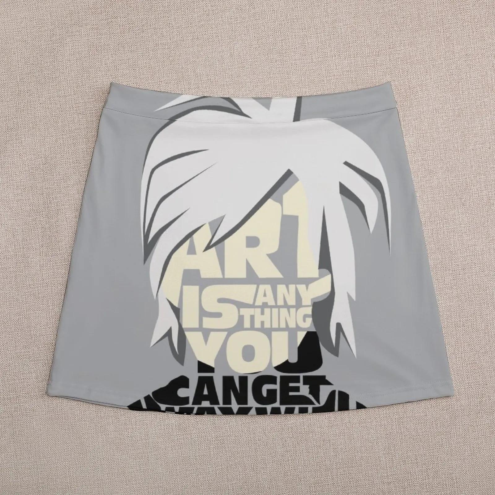 Andy Warhol - Art is anything you can get away with - quote Mini Skirt women's skirts trend 2023 Summer skirt