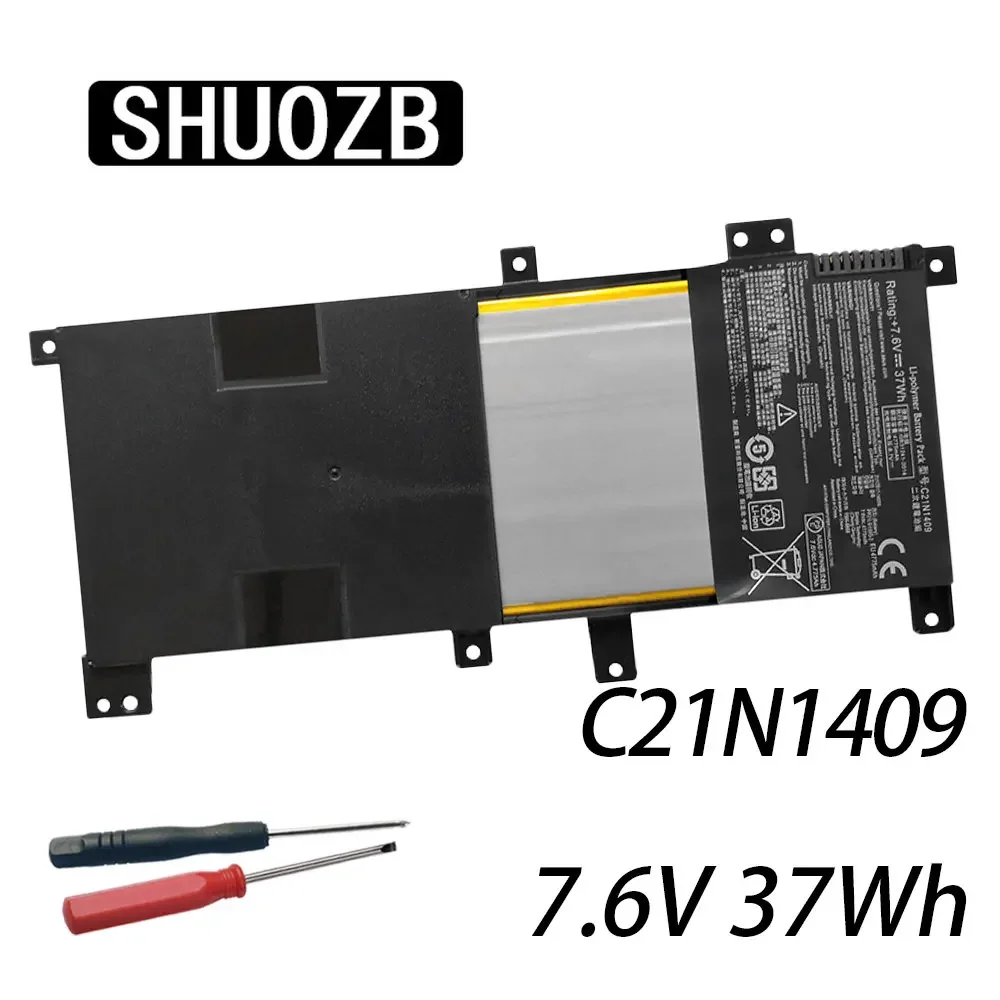 

Аккумулятор SHUOZB C21N1409 для ноутбука ASUS VM490 VM490L V455 V455L V455LB K455LB K455LN R454LN R455LB F430LB 7,6 V 37Wh