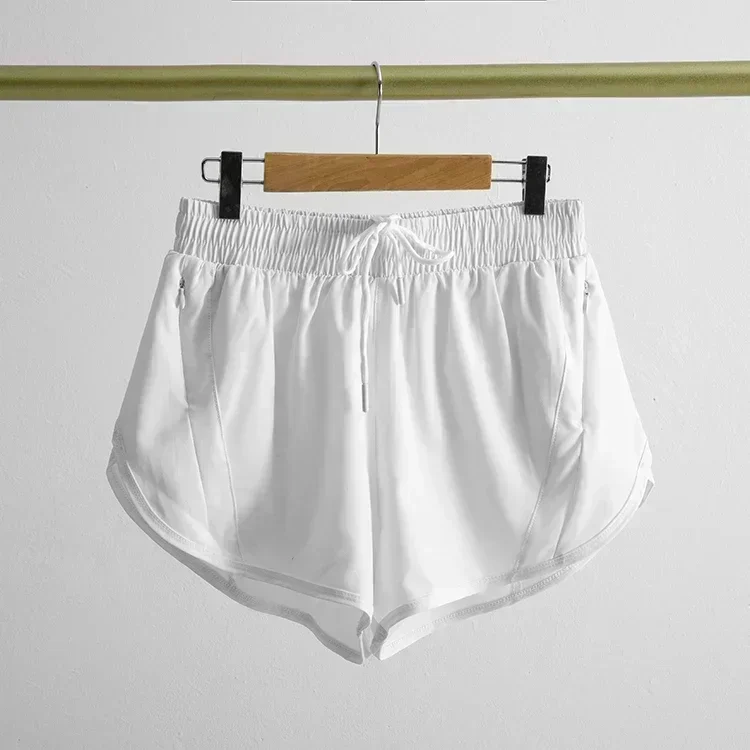 Lemon Biker Shorts Women Mesh workout Shorts Tennis Female Sports Trend High Waist Gym Running Fake Two Pants Training Clothes