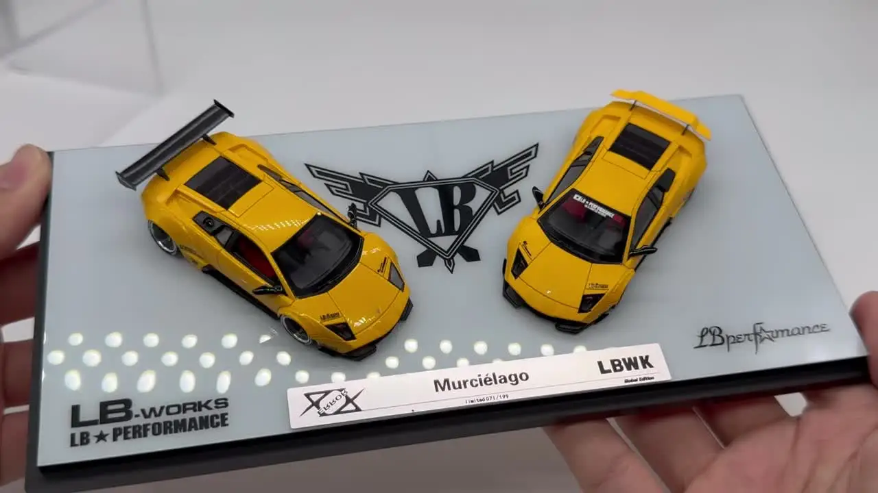 Error 404 1:64 Murcielago LP640 LBWK Double car matte yellow