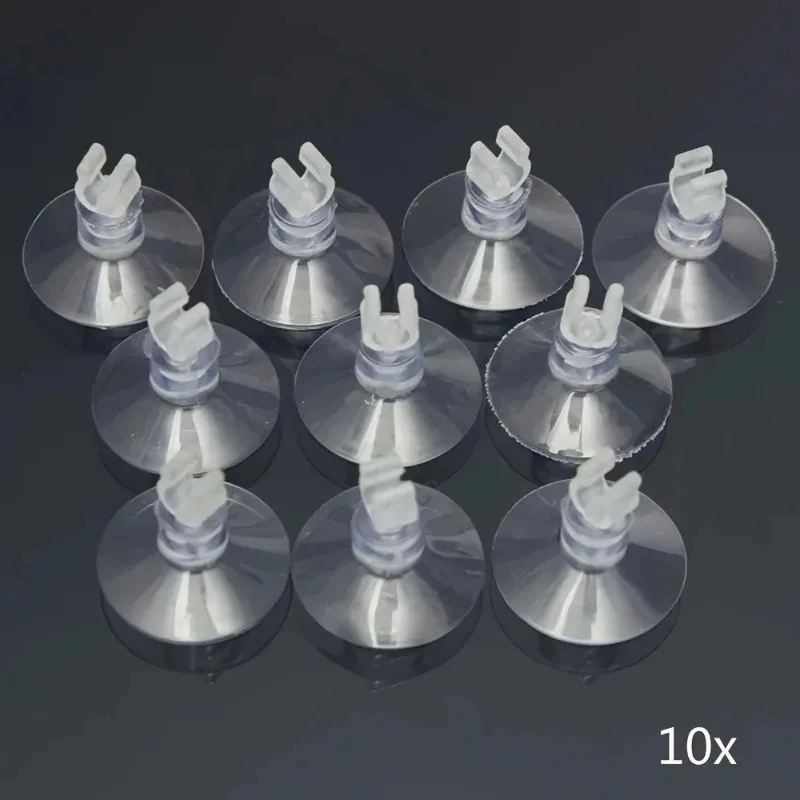 5pcs/10pcs 고무 수족관 물고기 탱크 흡입 컵 홀더 (공기 호스 튜브 산소 펌프용) 조절 가능한 강력한 흡착판 내구성 PVC 글라스