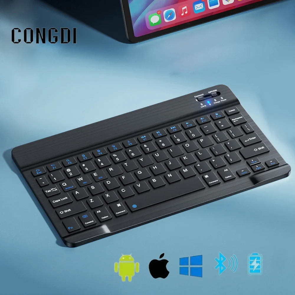 Bluetooth-Compatible Keyboard Wireless Keyboard For Android IOS Windows 78 Key Ultra-Slim Keyboards For Tablet Smartphone IPad