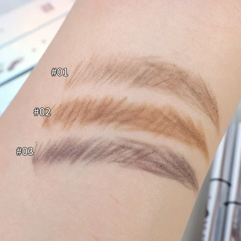 Waterproof Double Head Eyebrow Pencil Lasting Easy To Color No Blooming Ultra Fine Rotatable Eye Brow Pen Eyes Makeup Cosmetics 4
