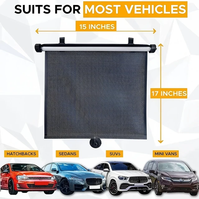 Suction Cup Telescopic Side Block Sunshade Type Perforated Block Sunshade Car Block Shutter Glass Sunshade60%Shading 4