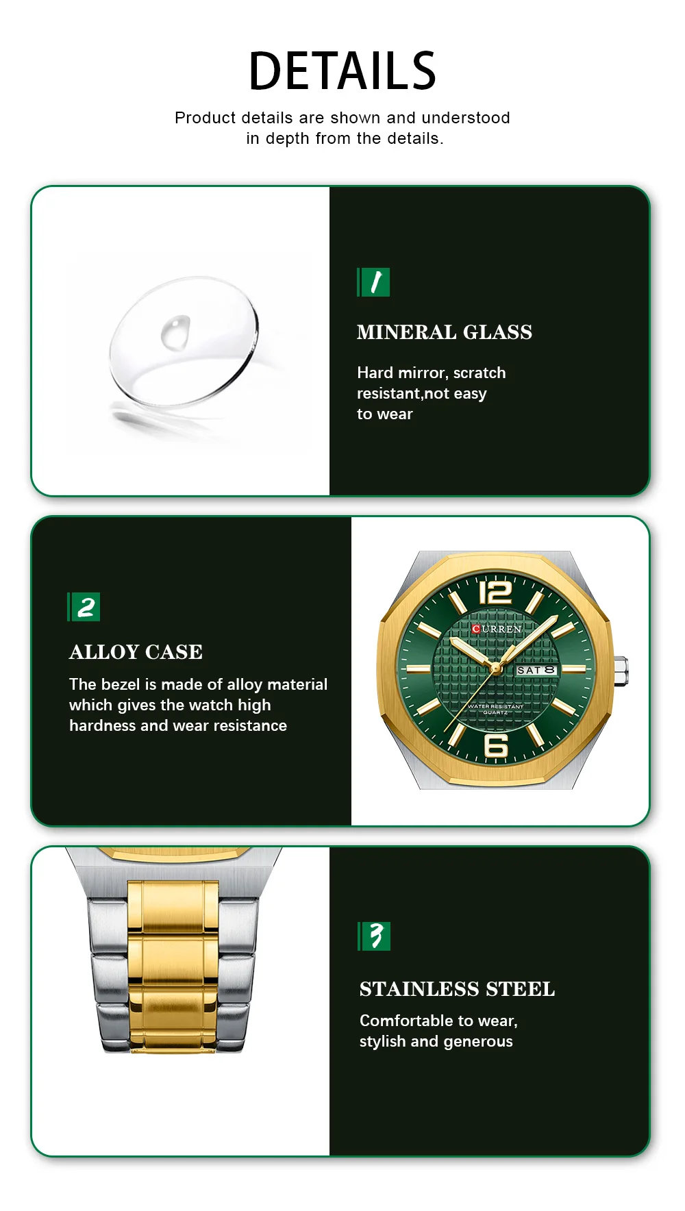 CURREN 8476 Men's Watch description image 6