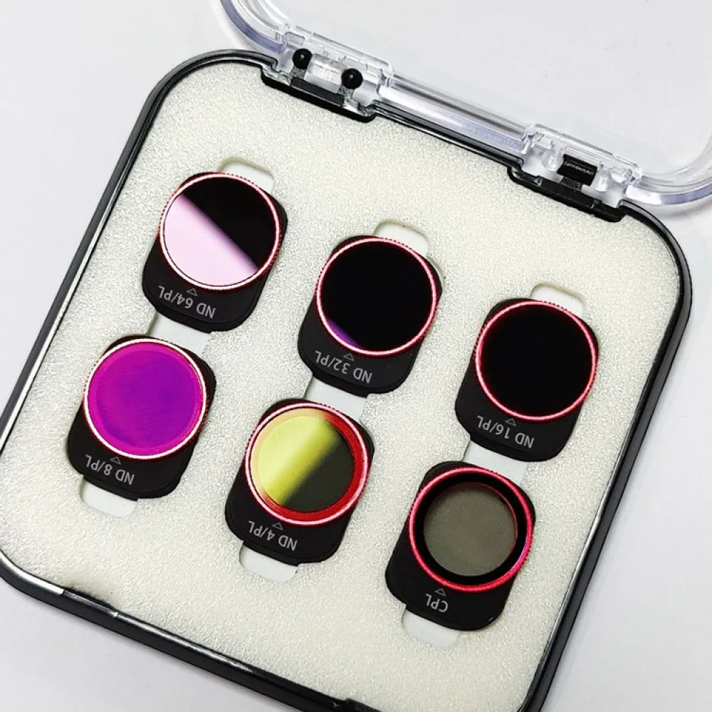 

6pcs Multi-layer Optical Glass ND Filter Kits ND4PL/ ND8PL/ ND16PL/ND32PL/ND64PL/CPL Filter for DJI Mini 4 Pro Drone Accessories