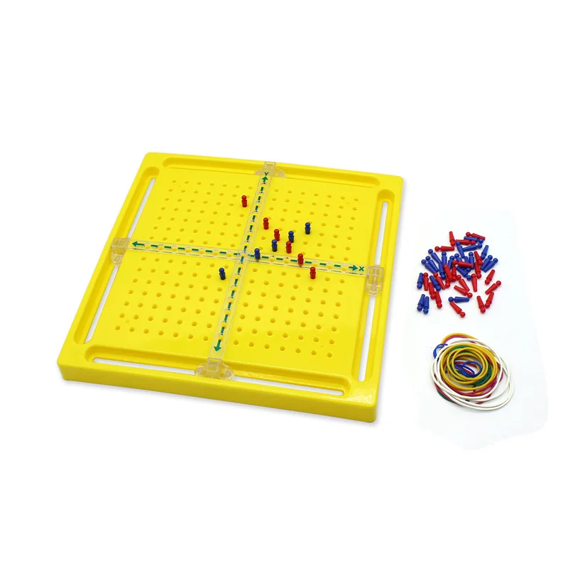 Children Math Peg Board Montessori Didactic Aids Slidable Coordinate Axis Learn Equation Toys Classroom Auxiliary Teaching Tools