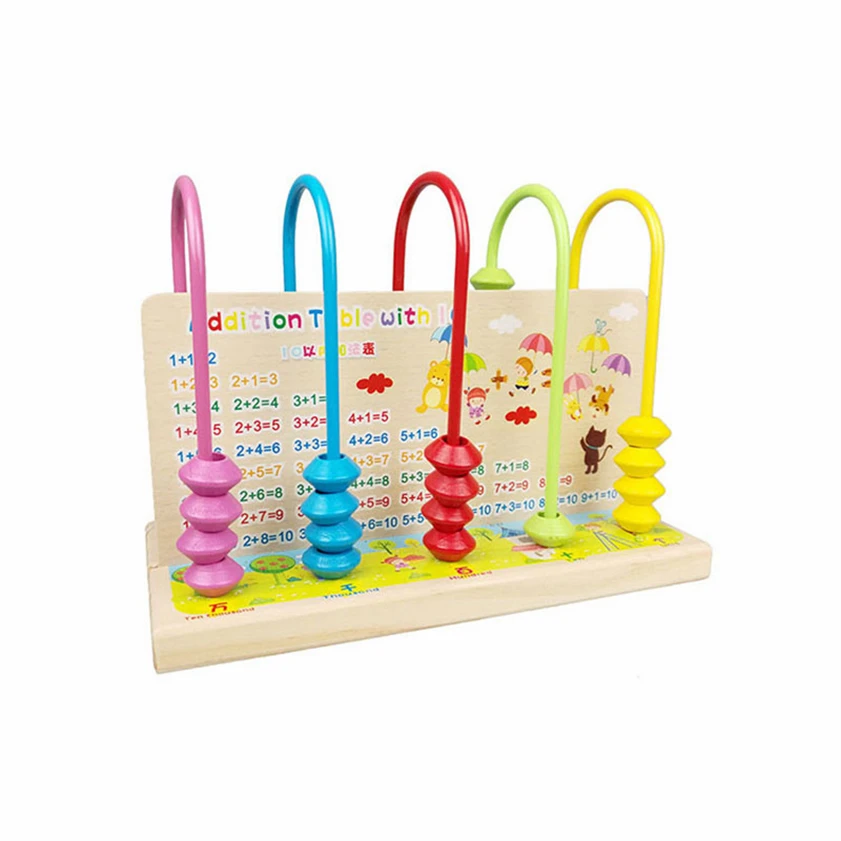 

Kids Toys Wooden Toys Mathematics Abacus Multi-Function Arithmetic Board Calculation Frame Educational Toys For Children D44Y