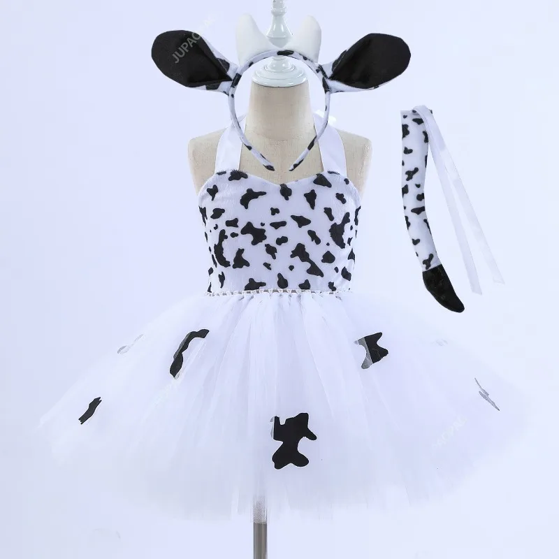 

2023 New Children Cartoon Animal Clothing Cosplay Costume Girls Performance Birthday Jungle Party Dresses Halloween Dress Outfit