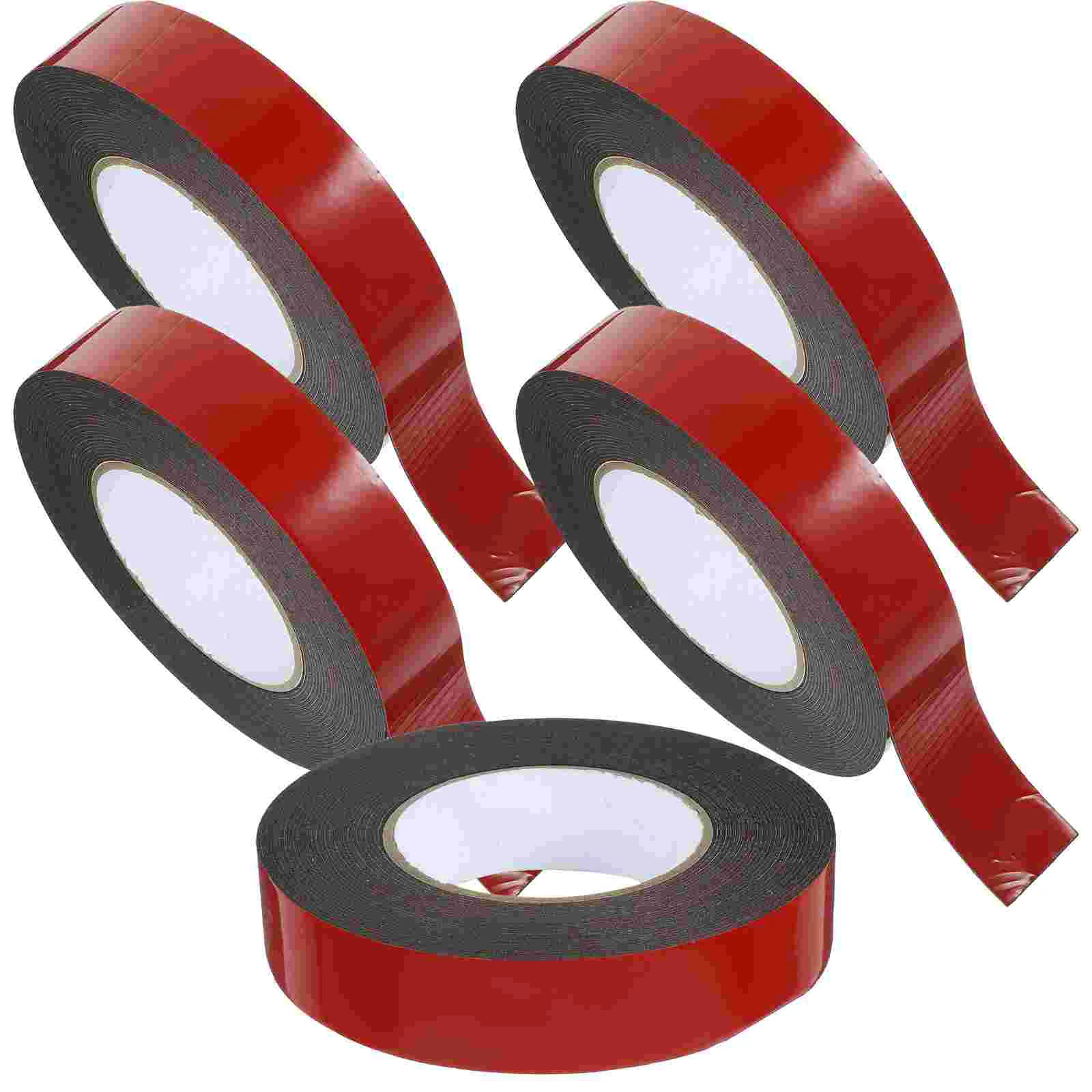 

5 Rolls Strong Adhesive Double Sided Tape Heavy Duty Tape Mounting Tape for Home