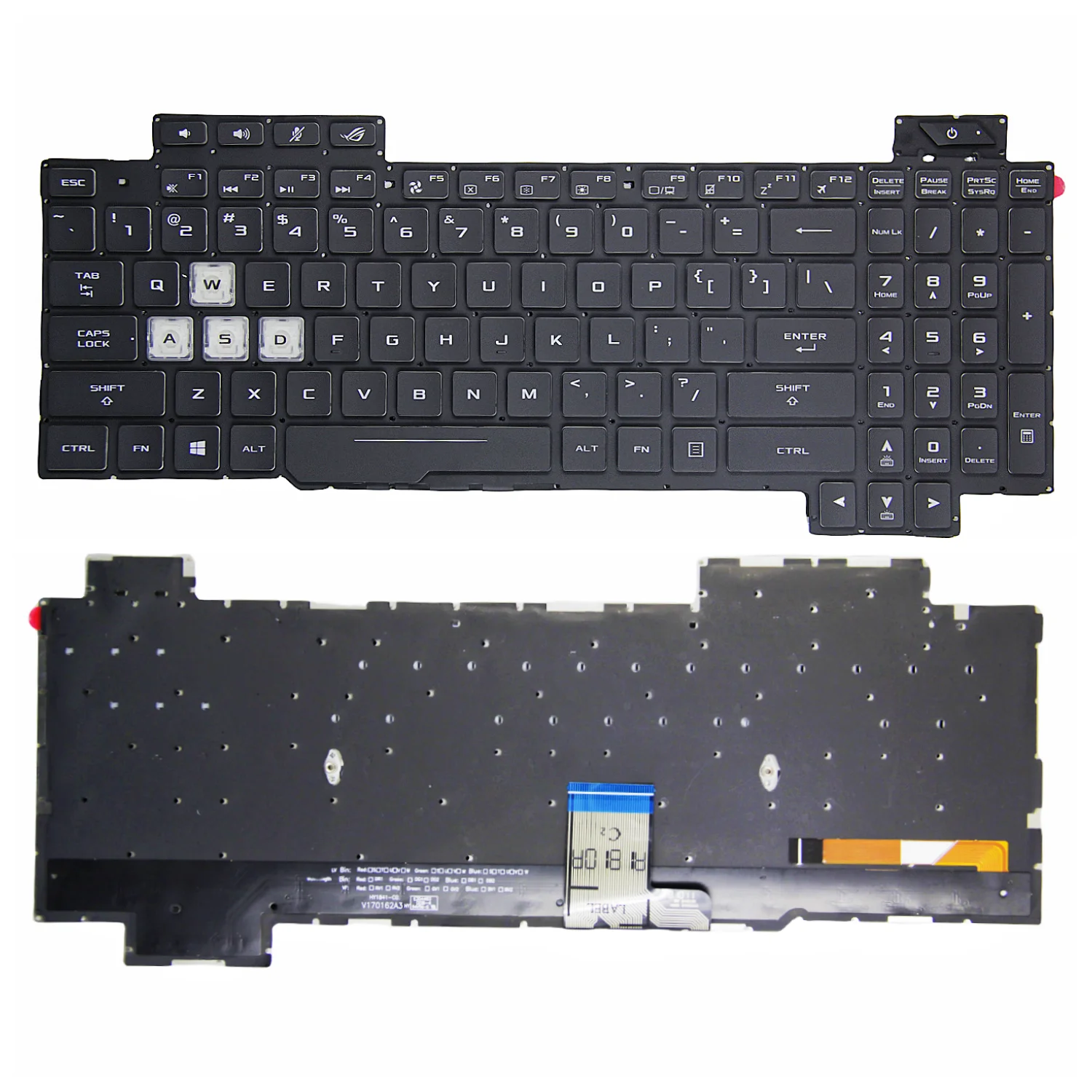 Teclado Original dos Eua para Asus Laptop Inglês Gl504 Gl504g Gl504gm Gl504v Gl504gs Gl504gv 100 Novo