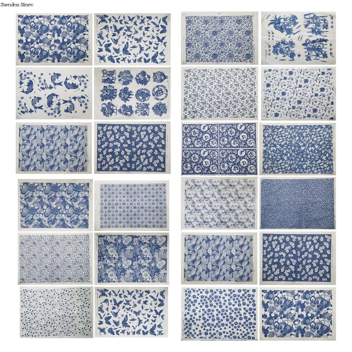 Pottery Ceramic Clay Transfer Paper Underglaze Colored Flower Paper