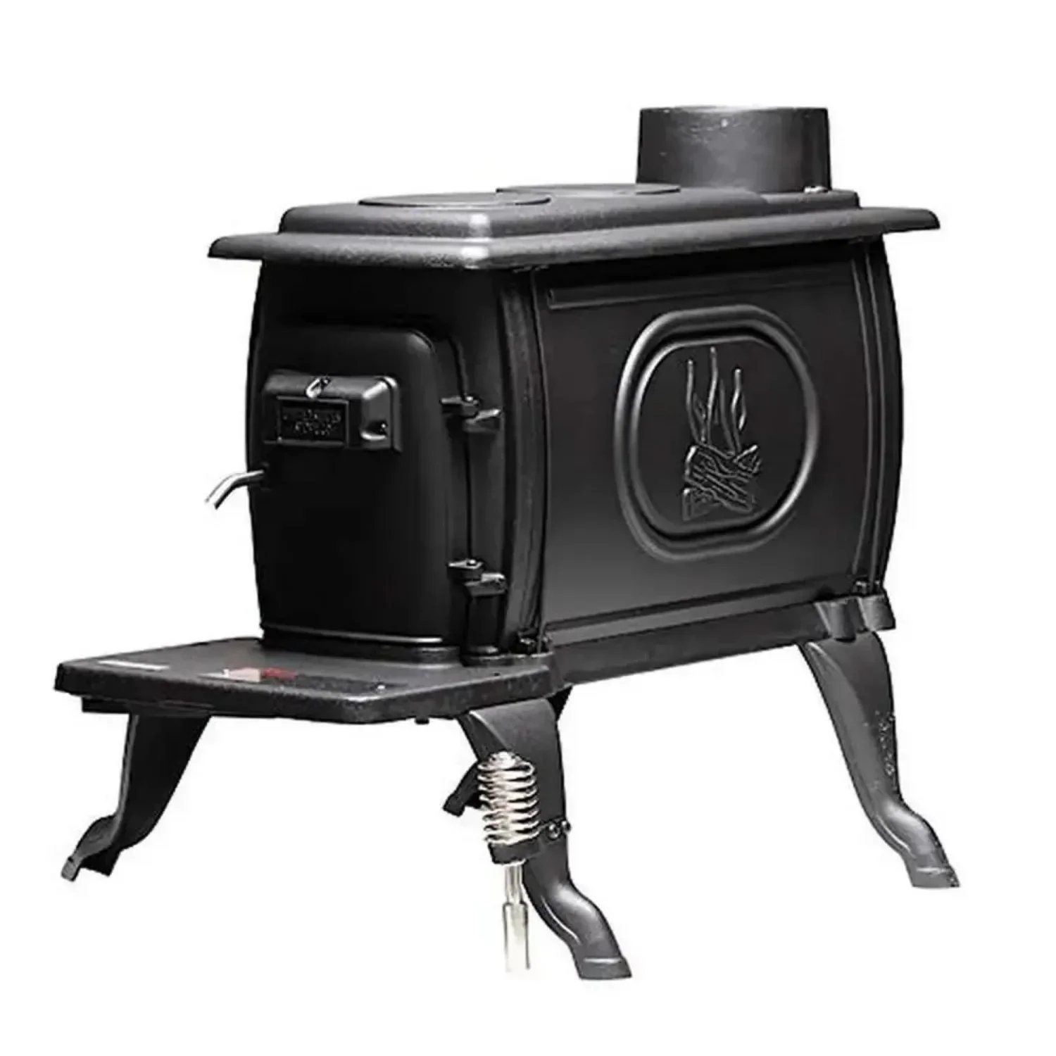 Company Rustic 900 Square Foot Clean Cast Iron Log Burning Wood Stove Reaching Up T0 54,000 BTUswith Cool Touch Safety Handle 4