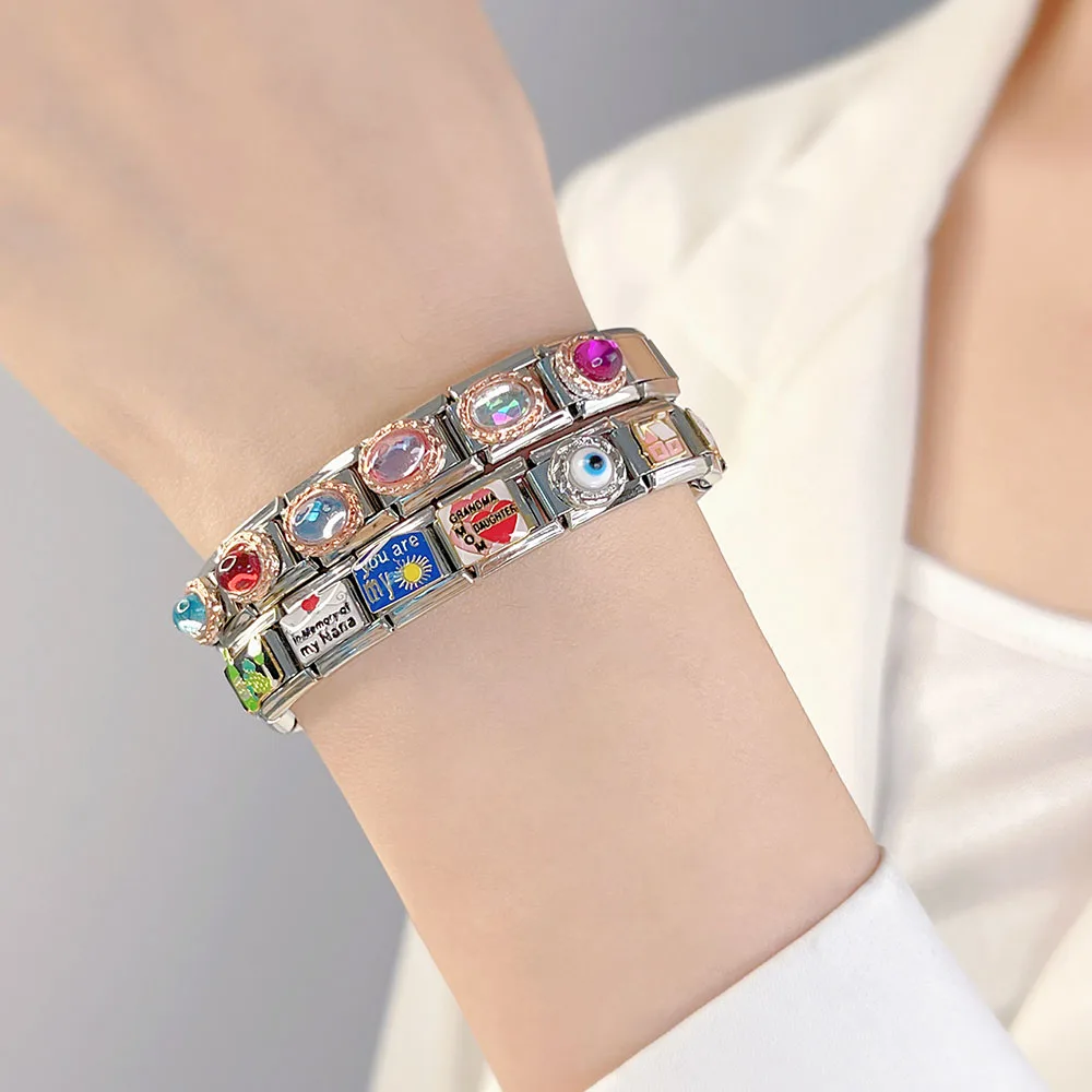 Italian Charms Bracelet Charms  Stainless Steel Jewelry Making - New 9mm  Original - Aliexpress