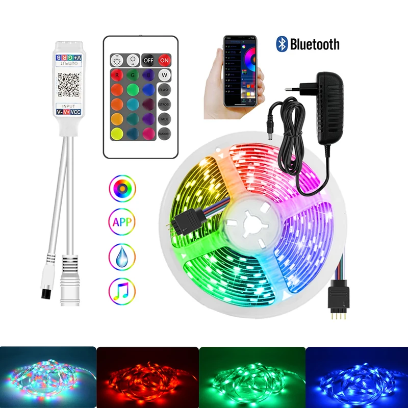 

NOWYEY LED 2835 Strip Light Infrared Mini 24 Key Controller Non Waterproof Kitchen And Bathroom Stairs Christmas Decoration