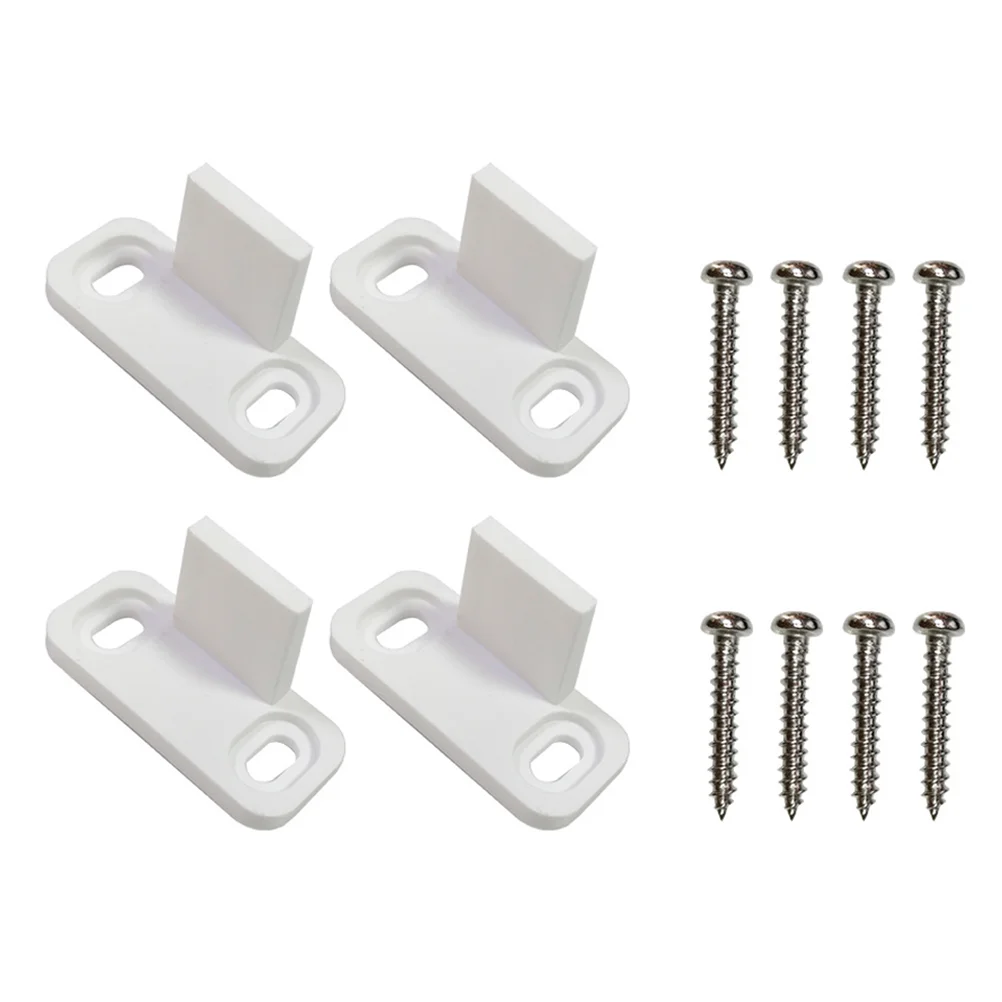 2 Sets Sliding Door Lock Floor Bottom Guide Prevent Swinging Out Hardwares Flat Pom Material Man