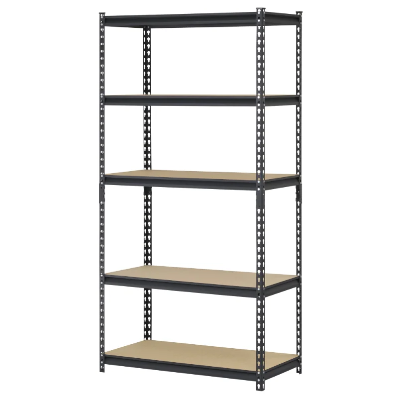 

Muscle Rack 36"W x 18"D x 72"H 5-Tier Steel Shelving; 800 lb. Capacity per Shelf; Black storage organizer shelf shelves